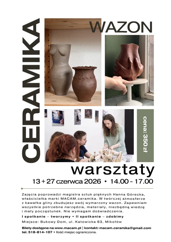 Beżowy Nowoczesny Warsztaty Ceramiki Plakat A3.jpeg